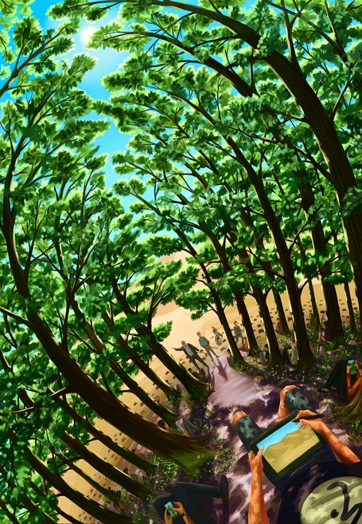 permakulturní ilustrace giorge gardina