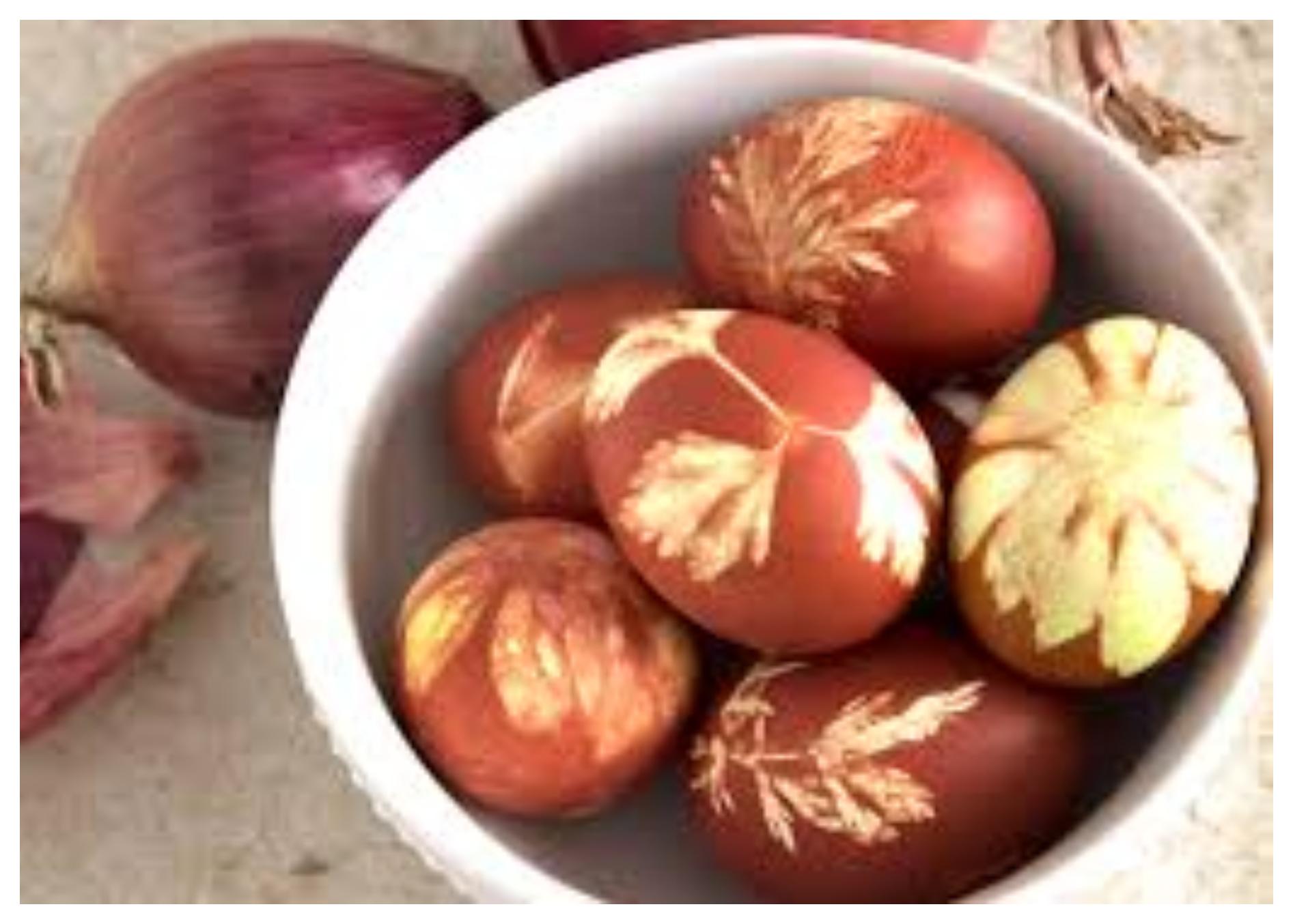 Jak obarvit velikonoční vajíčka ovocem a zeleninou