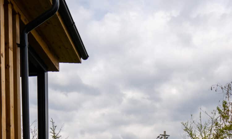 Pozemek kolem domu, nerovný a udusaný, se stal bohatou zahradou s různými druhy rostlin, cestičkami a kamenným krbem